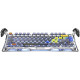Клавіатура механічна GravaStar Mercury K1 Pro, BT/WL/USB, Interstellar Silver GS_K1_PRO_S_CGRY