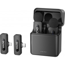 Бездротовий петличний мікрофон BOYA BY-V3 combo Type-C/Lightning Black