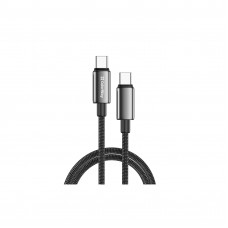 Кабель Colorway Type-C - Type-C (zinc alloy braided) (PD Fast Charging 100W) 5А 1м CW-CBPDCC098-BK