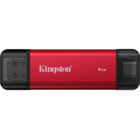 SSD Kingston Dual USB-A/C 1TB Dual Portable 1050MB/s USB 3.2 Gen 2 Red/Black