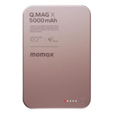 Портативний зарядний пристрій MOMAX WRL 5000MAH Q.MAG X PINK IP116AP