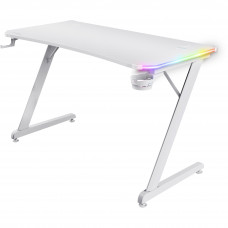 Стіл Trust GXT 709W LUMINUS, RGB, білий 25328_TRUST