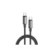 Кабель Colorway Type-C - Type-C (zinc alloy braided) (PD Fast Charging 100W) 5А 2м CW-CBPDCC099-BK