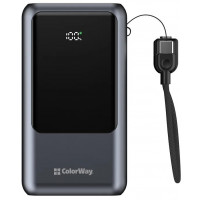 УМБ ColorWay Power Bank 20 000 mAh Urban (USB QC4.0 + USB-C PD22.5W) Gray