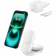Зарядний пристрій бездротовий Belkin UltraCharge 2-in-1 Foldable Magnetic Charging 25Вт, білий WIZ03
