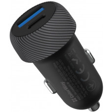 Авто зарядний пристрій Colorway 2USB (Type-C PD35W + USB QC3.0) (35W) Black