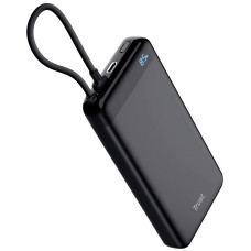 Акумулятор портативний літій-іонний power bank Trust Fiera, 20000мА·год, чорний 25881_TRUST