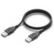 Кабель Colorway USB-А - USB-А 1м чорний CW-CBUU071-BK