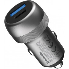 Автомобільний зарядний пристрій Colorway 2USB (70W) Gray CW-CHA066PD-GR