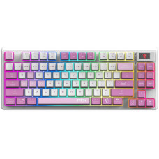 Клавіатура механічна MSI FORGE GK600 TKL W VIOLET UA 83key, mechanical Linear, USB-A, Wireless, Blue