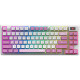 Клавіатура механічна MSI FORGE GK600 TKL W VIOLET UA 83key, mechanical Linear, USB-A, Wireless, Blue
