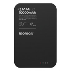 Портативний зарядний пристрій MOMAX WRL 10000MAH Q.MAG X1 BLACK IP117AD