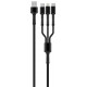 Кабель Colorway 3в1 4.0A (20W) сірий CW-CBU3003-GR