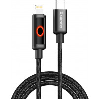 Кабель Colorway Type-C - Type-C (Breathing Light) (PD Fast Charging 60W) 3А 1м CW-CBPDCC103-BK