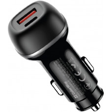 Автомобільний зарядний пристрій Colorway 2USB (Type-C PD65W + USB QC3.0 18W) (83W) Black