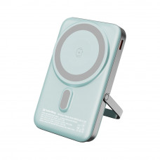 Power Bank ColorWay 10 000 mAh 15W MagSafe & Watch Wireless Aquamarine (USB-C PD 22.5W)