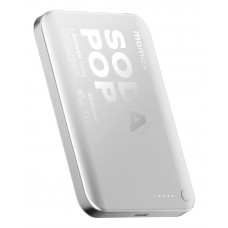 Портативний зарядний пристрій MOMAX WRL 5000MAH SILVER IP165S