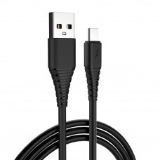 Кабель Colorway USB - MicroUSB 2.4а 1м чорний CW-CBUM025-BK