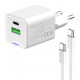 Мережевий зарядн. прист. Colorway GaN Mini 35W PD Port PPS USB (Type-C PD + USB QC4.0) cable Type-C