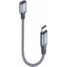 Адаптер перехідник ColorWay USB-C To Lightning 17.5 см сірий