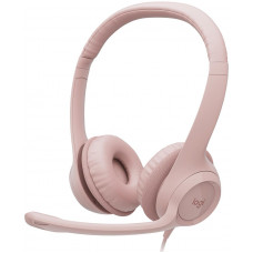 Навушники Logitech H390 USB Rose (981-001281)
