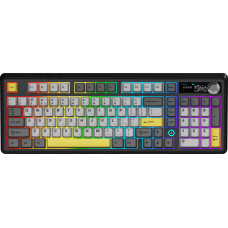 Бездротова механічна клавіатура Ajazz AK980 V2 Gift Switch V2 Black Grey Yellow (AK980-V2-G-BGY)