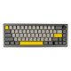 Клавіатура механічна EPOMAKER EK68 Flamingo Black (EK68-B-F) EK68-B-F
