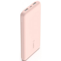 Акумулятор портативний літій-іонний Power Bank Belkin 10000мА·год, 15Вт, 2хUSB-A/USB-C, рожевий BPB0