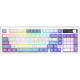 Бездротова механічна клавіатура Ajazz AK980 V2 Gift Switch V2 Purple White Blue (AK980-V2-G-PWB)