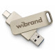 SSD Wibrand Wolf 512GB USB 3.2 Gen.2 Type-C/Type-A Read/Write 1000MB/s Silver