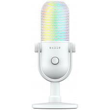Мікрофон геймінговий Razer Seiren V3 Chroma, Uni, RGB, USB-A, 2м, білий RZ19-05060200-R3M1