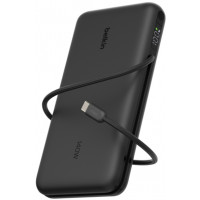 Акумулятор портативний Power Bank Belkin 25000мА·год, з інтегрованим кабелем USB-C, чорний BPB039HQB