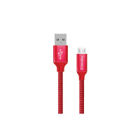 Кабель Colorway USB - MicroUSB 2.4А 2м червоний CW-CBUM009-RD
