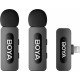 Бездротовий петличний мікрофон BOYA BY-V2 Lightning Black