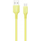 Кабель Colorway USB - MicroUSB (soft silicone) 2.4а 1м жовтий