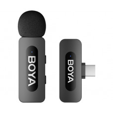 Бездротовий петличний мікрофон BOYA BY-V10 Type-C Black