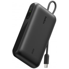 Акумулятор портативний Power Bank Belkin 10000мА·год, з інтегрованим кабелем USB-C, чорний BPB029HQB