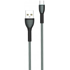Кабель Colorway USB - Type-C (braided cloth) 3А 1м Silver (CW-CBUC041-GR)
