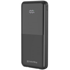 УМБ ColorWay Power Bank 10 000 mAh DigiPower (USB QC4.0 + USB-C PD22.5W) Black