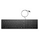 Клавіатура мембранна HP 320K, 109key, USB-A, EN/UK, чорний 9SR37UT