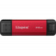 SSD Kingston Dual USB-A/C 512GB Dual Portable 1050MB/s USB 3.2 Gen 2 Red/Black