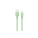 Кабель Colorway USB - MicroUSB (soft silicone) 2.4а 1м зелений