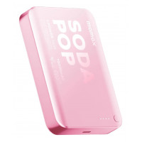 Портативний зарядний пристрій MOMAX WRL 10000MAH PINK IP166P