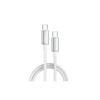 Кабель Colorway Type-C - Type-C (zinc alloy braided) (PD Fast Charging 100W) 5А 1м CW-CBPDCC098-WT