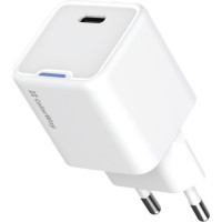 Зарядний пристрій Colorway GaN Mini 25W PD Port PPS USB-C біле