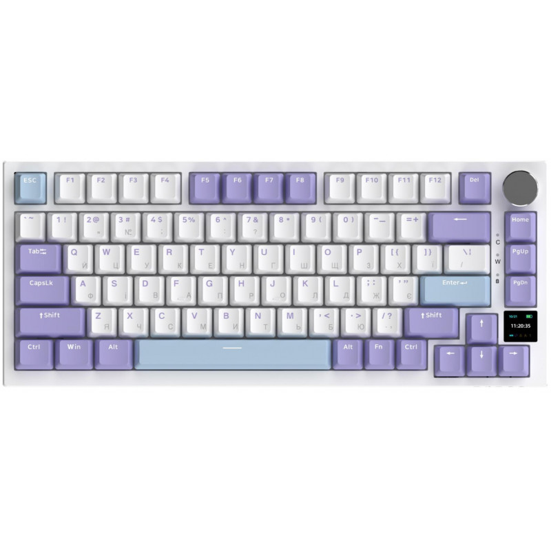 Клавіатура Ajazz AK820 PRO 75% Flying Fish Switch White RGB (AK820PRO-FF-PWB)