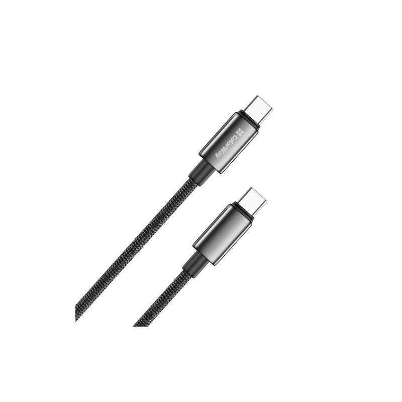 Кабель Colorway Type-C - Type-C (zinc alloy braided) (PD Fast Charging 100W) 5А 1м CW-CBPDCC098-BK