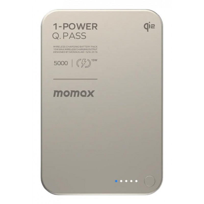 Портативний зарядний пристрій MOMAX WRL 5000MAH TITANIUM IP129Q2L
