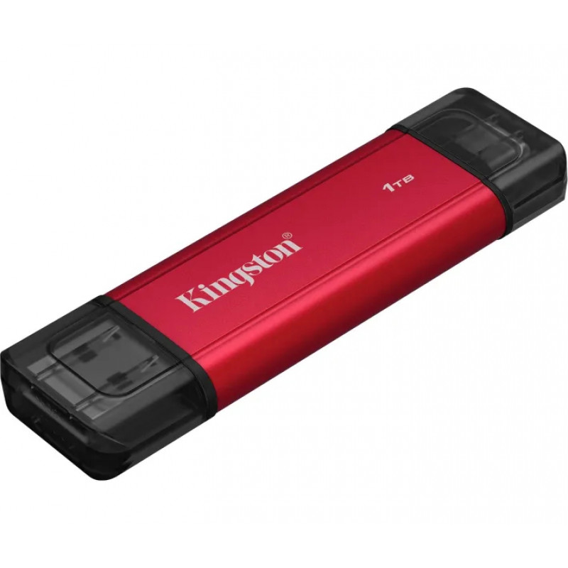 SSD Kingston Dual USB-A/C 1TB Dual Portable 1050MB/s USB 3.2 Gen 2 Red/Black