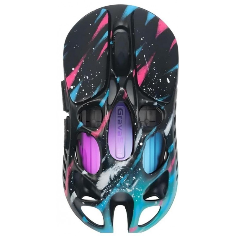 Миша GravaStar Mercury X Pro, 8K, BT/WL/USB-A, RGB, Neon Graffiti GS_X_PRO_CG_BLK